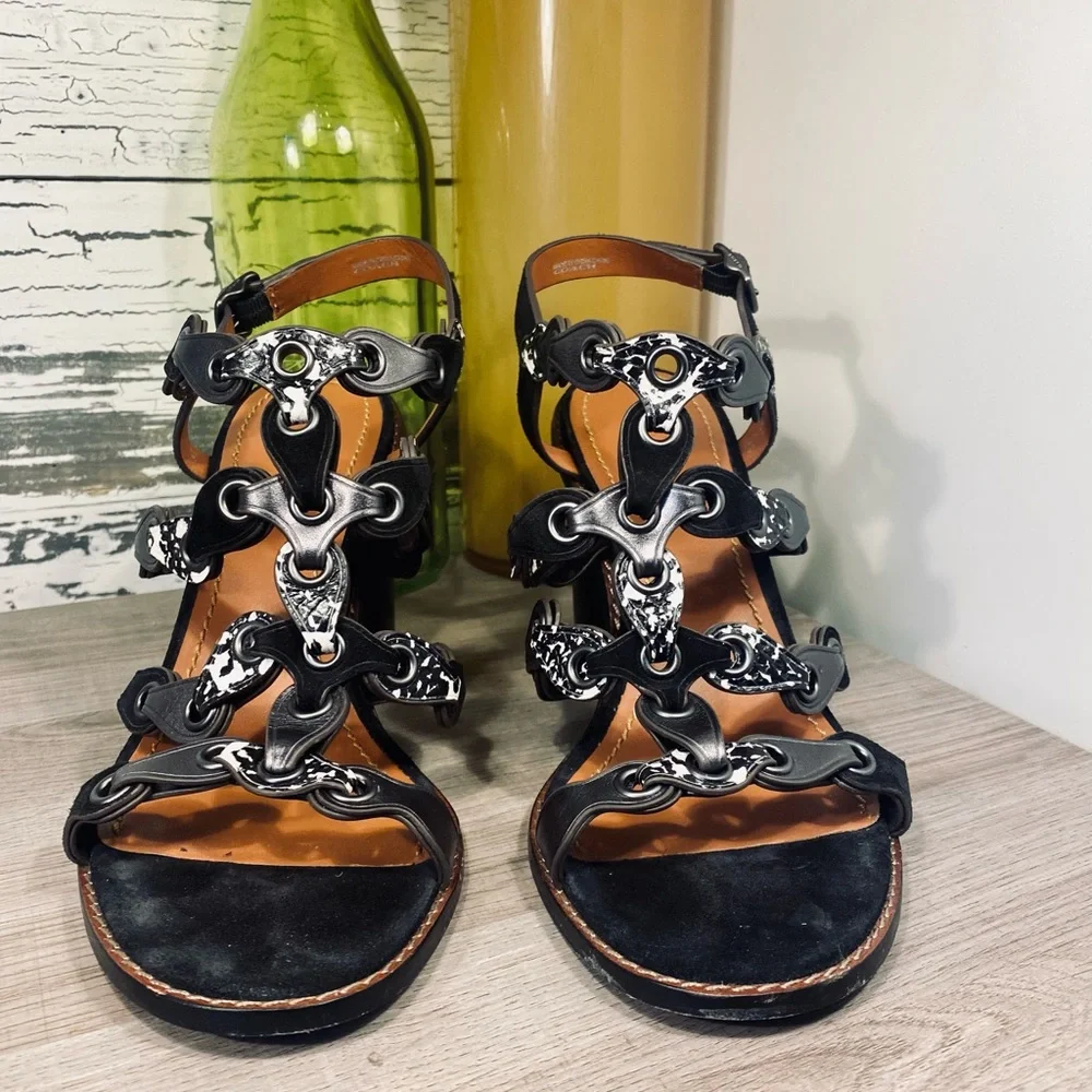 Coach Mid Heel Sandal w/Coach Link - Picture 4 of 15